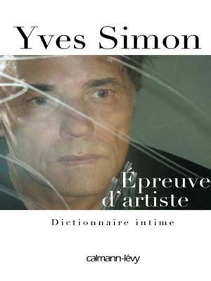cover image of Épreuve d'artiste